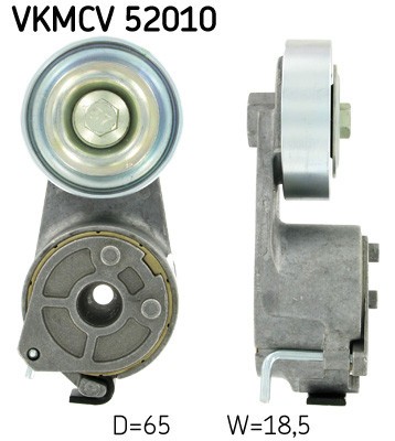 SKF VKMCV 52010 rola intinzator,curea transmisie