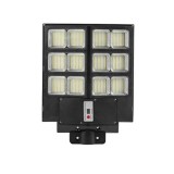 Lampa solara stradala eMazing, cu telecomanda, senzor de miscare si lumina, suport prindere, 480 led-uri, ip65, abs, 15ah, 300w, temperatura culoare 6