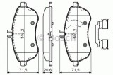 Set placute frana,frana disc MERCEDES C-CLASS T-Model (S204) (2007 - 2014) BOSCH 0 986 494 667