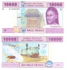 Statele Africii Centrale 10 000 10000 Franci 2002 ( U ) Camerun P-210U UNC