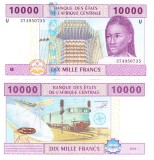 Statele Africii Centrale 10 000 10000 Franci 2002 ( U ) Camerun P-210U UNC