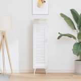 vidaXL Ușă de dulap cu grilaj alb 99x29,5 cm