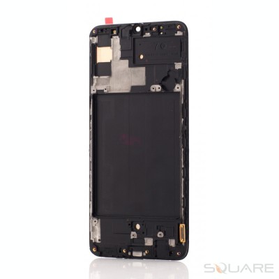 LCD Samsung Galaxy A70, A705, Complet, Black OLED Small Glass foto