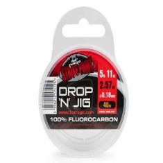Fir Fluorocarbon Fox Rage Strike Point Drop N Jig Clear 13.84lb/6.28kg, 0.30mm, 40m foto