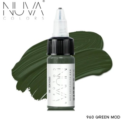 Tus Micropigmentare - NUVA Colors &amp;ndash; 15ml - 960 Green Mod foto