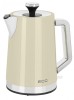 Fierbator electric ECG RK 1766 Vintage Vanilla, 2200 W, 1.7 litri, otel inoxidabil, crem