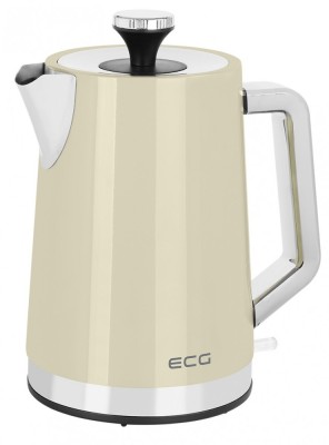 Fierbator electric ECG RK 1766 Vintage Vanilla, 2200 W, 1.7 litri, otel inoxidabil, crem foto