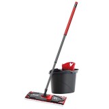 Set Mop Vileda Ultramax XL, Coada + Rezerva 42cm, Galeata cu Storcator, Microfibre, Curatare Fara Dungi, EuroGoods Quality