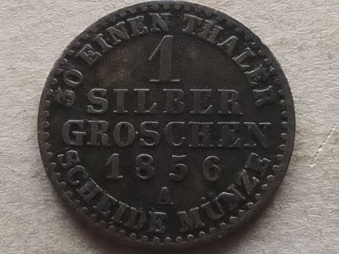 PRUSIA-1 GROSCHEN 1856 (A) (Argint)