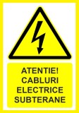 Placuta pentru cabluri electrice subterane