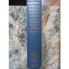 A DICTIONARY OF MODERN ENGLISH USAGE by H.W.FOWLER