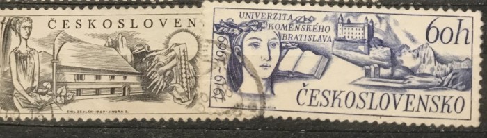 (CEHOSLOVACIA 1 ) Timbre serii Straine
