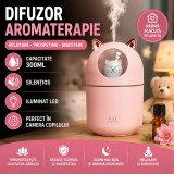 Cumpara ieftin Umidificator Aromaterapie SMARTECH STH-1, 300ml, Ultrasunete, Difuzor cu LED, Casa/Birou