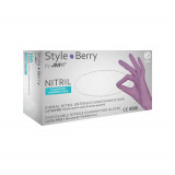 Manusi Nitril fara Pudra AMPri Style Berry, Lila, L, 100 buc