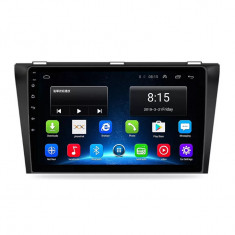 Navigatie Auto Multimedia cu GPS Mazda 3 (2003 - 2010), 4 GB RAM + 64 GB ROM, Slot Sim 4G pentru Internet, Carplay, Android, Aplicatii, USB, Wi-Fi, Bl