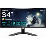 Monitor LED GIGABYTE Gaming G34WQCP Curbat 34 inch UWQHD VA 1 ms 180 Hz HDR FreeSync Premium