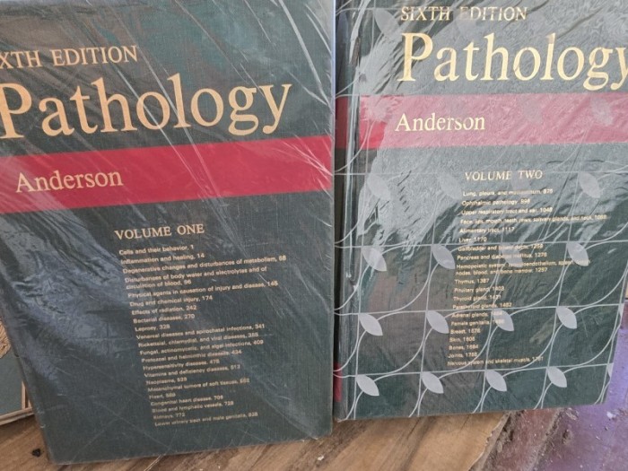 Pathology - W.A.D Anderson - Vol. 1 si 2 Sixth Edition