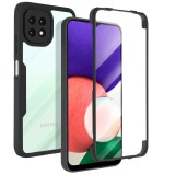 Techsuit - ColorVerse 360 Series + Screen Protector - Samsung Galaxy A22 5G - Black