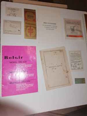 LOT SCHEME ELECTR / PROSPECT , CASETOFON BELAIR , FRIGIDER ZIL , FIERBATOR foto