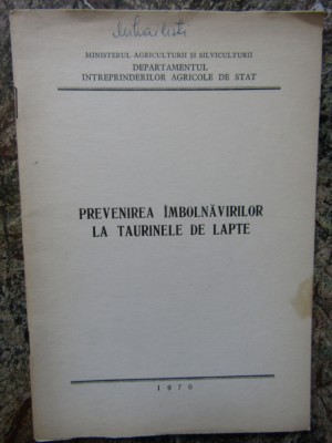 PREVENIREA IMBOLNAVIRILOR LA TAURINELE DE LAPTE foto