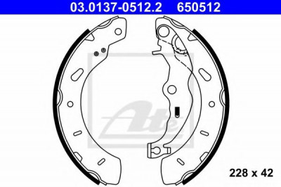 Set saboti frana FORD FOCUS III Turnier (2010 - 2016) ATE 03.0137-0512.2 foto