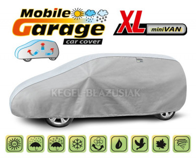 Husa exterioara Mobile Garage Mini Van XL lungime 450-485 cm Kft Auto foto