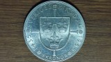 Suedia - moneda comemorativa 25g argint 900 - 5 kronor 1935 XF+/ AU - an unic de batere - uriasa!