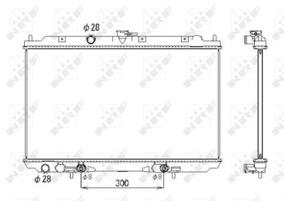 NRF 53436 Radiator, racire motor foto