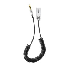 ADAPTOR Bluetooth Jack 3.5 Baseus BA01, alimentare USB, convertor audio wireless, versiune 5.0, negru &quot;CABA01-01&quot; (timbru verde 0.18 lei) - 6953156290