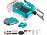 Polizor drept cu acumulator, cu ax flexibil + 40 piese