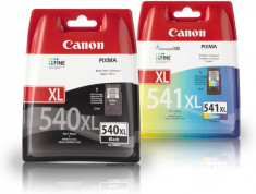 Set cartuse cerneala Canon cap. mare PG-540XL + CL-541XL + hartie foto 10x15 50coli foto