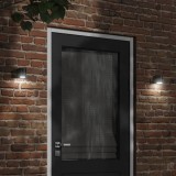 vidaXL Lampă exterioară de perete, negru, aluminiu turnat sub presiune