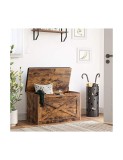 Cumpara ieftin Banca de depozitare, Vasagle, ULHS056X01, Maro Rustic, 29.9 x 15 x 18 cm