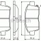 Set placute frana,frana disc TOYOTA YARIS VERSO (NLP2, NCP2) (1999 - 2005) BOSCH 0 986 495 242