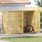 vidaXL Magazie de grădină de bicicletă, 232x110x170 cm, pin tratat 3059875