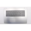 Carcasa superioara cu tastatura palmrest Laptop, Lenovo, IdeaPad 320-17ABR Type 80YN, 5CB0R20162, AP19D000510, AM143000500, DG721, Platinum Grey, layo