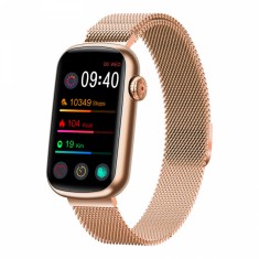 Smartwatch pentru femei pentru Android ?i iPhone in 2023 ? Golden Steel foto