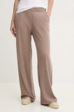 Abercrombie &amp; Fitch pantaloni de lounge culoarea bej, neted, KI147-4089