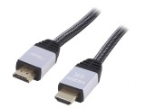 Cablu HDMI 2.0 Textil 10m Negru