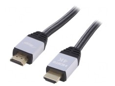 Cablu HDMI 2.0 Textil 10m Negru