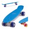 Skateboard Penny Board pentru copii cu roti din cauciuc iluminate LED culoare Albastra