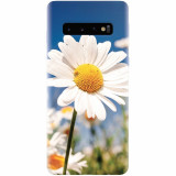 Husa silicon pentru Samsung Galaxy S10, Daisies Field Flowers