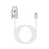 Cablu USB 3.1 Type C la HDMI 4K - Adaptor HUB de tip C pentru video HDMI 2 metri pentru Samsung Xiaomi si dispozitivele cu mufa Tip C, Alb, BBL667