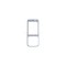 Copertă frontală Nokia N73 alb rece