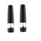 Set 2 rasnite pentru sare si piper Ambiano, 40 g fiecare, 4 baterii AA, negru
