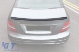 Spoiler tip A Design pentru portbagaj, potrivit pentru Mercedes C-Class W204 2007-2011, lac negru Performance AutoTuning