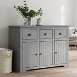 vidaXL Servantă &quot;BODO&quot;, gri, 115,5x44x80 cm, lemn masiv de pin