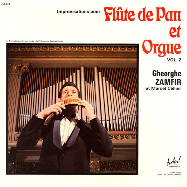 Vinil LP Gheorghe Zamfir Et Marcel Cellier &ndash; Improvisations Pour Fl&ucirc;te (VG++)