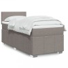 VidaXL Pat box spring cu saltea, gri taupe, 100x200 cm, textil 3289276