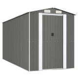 Cumpara ieftin Sopron de gradina, gri deschis, 192x440x223 cm, otel galvanizat